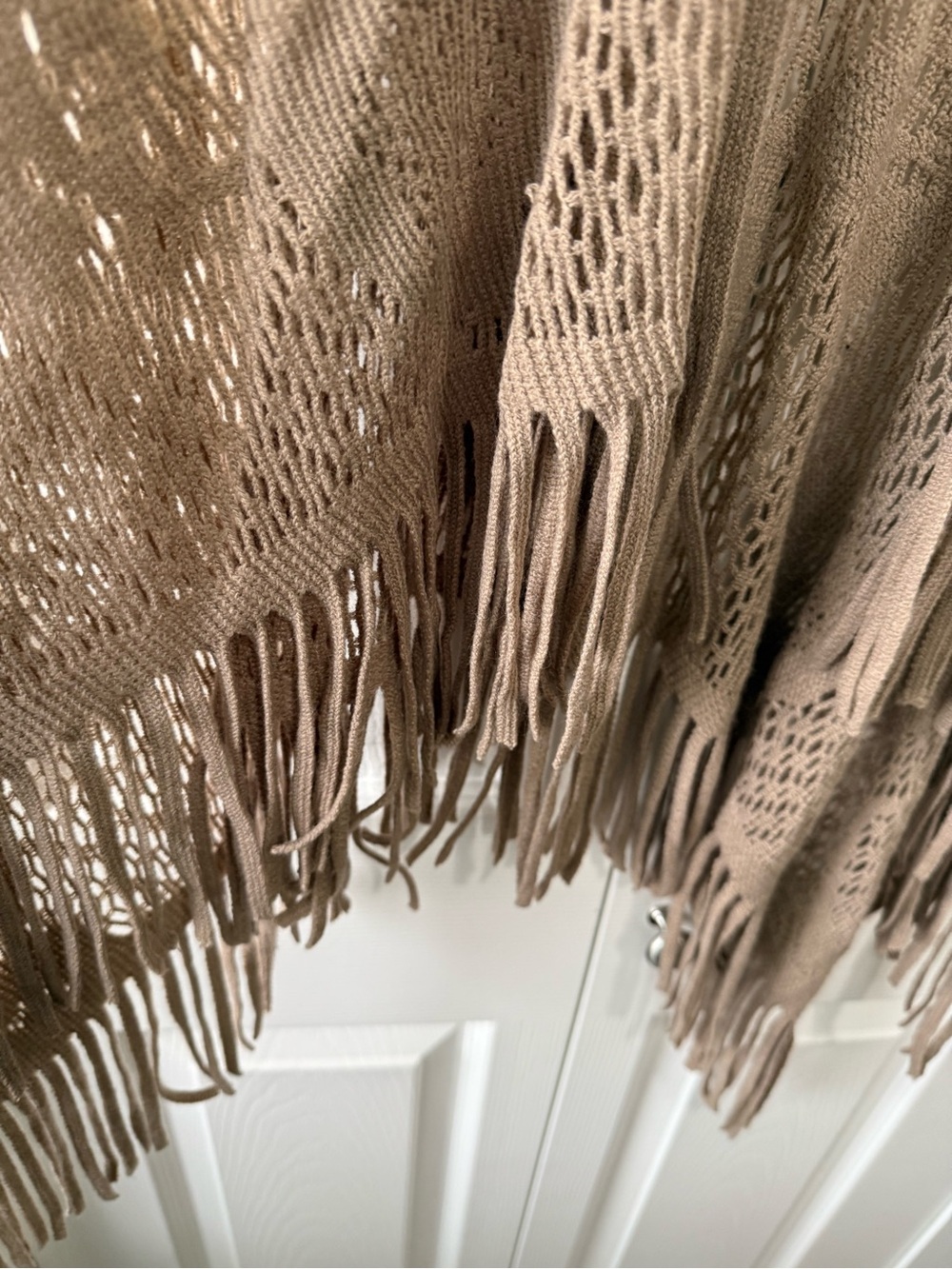Sonoma Goods for Life Ombre Open Knit Fringe Ruana Wrap One Size Boho - Picture 5 of 6